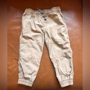 Carters khaki moto joggers, size 24 months.